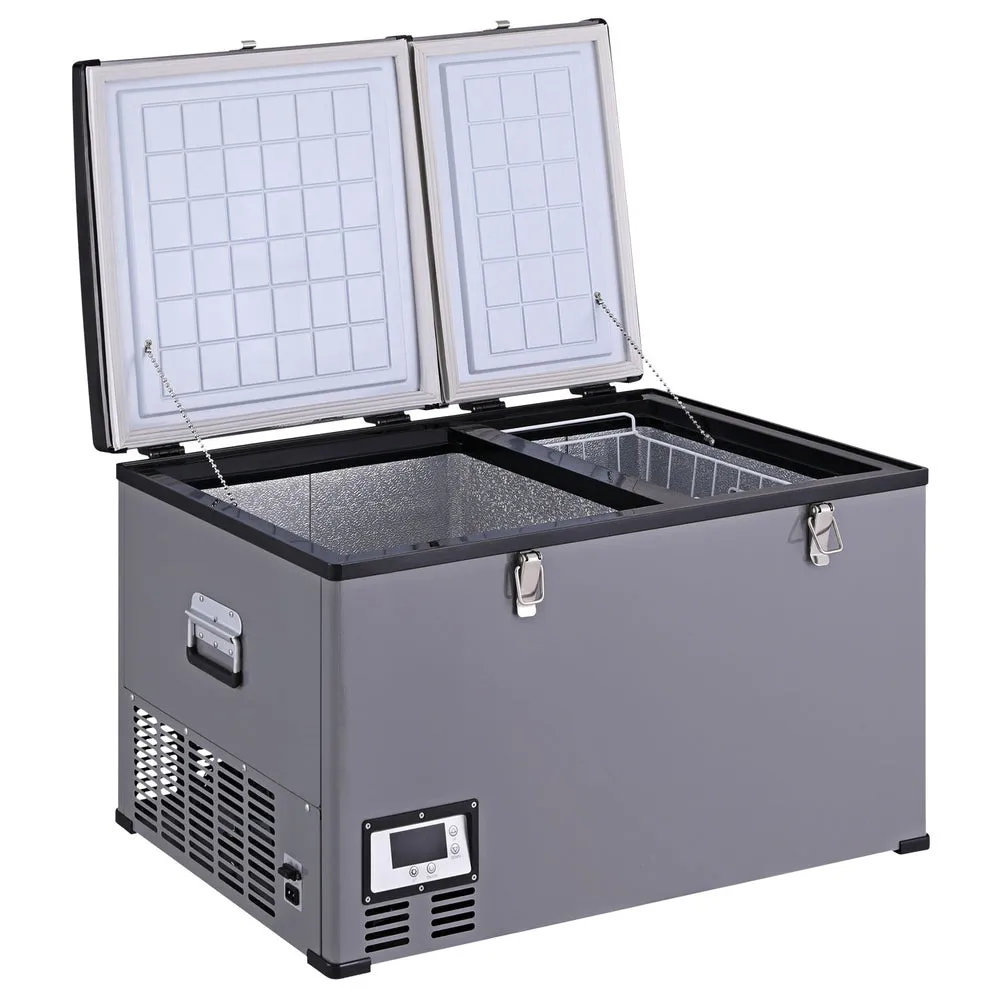 100L Energy-efficient Dual Bin Camping Fridge/Freezer - Glacio