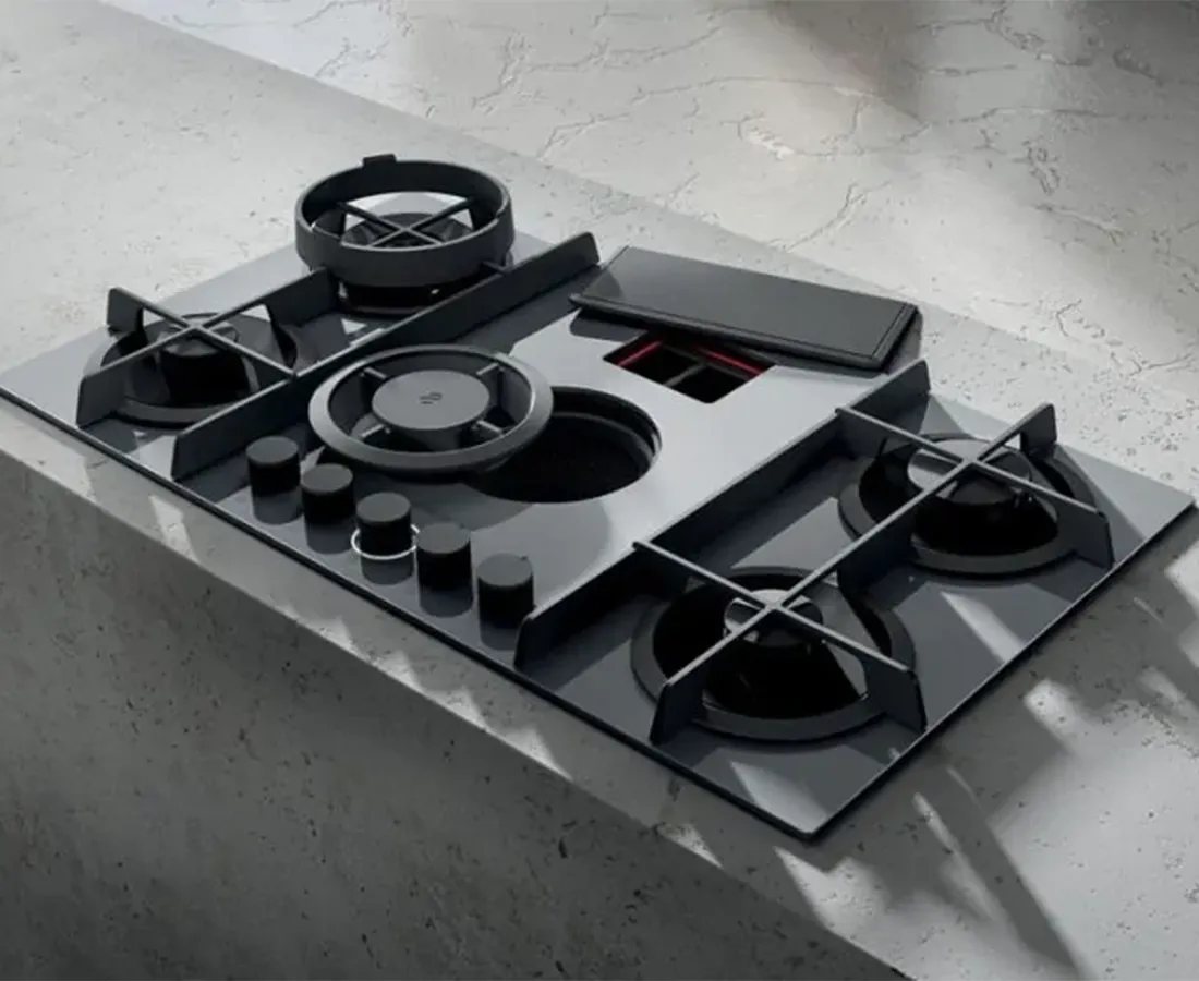 88cm NikolaTesla Flame Recycling Vented Gas Hob | Available to Order