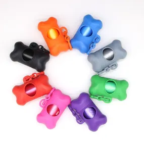 8PCS PET waste bag dispenser for dog garbage bag clips - with plastic garbage bag