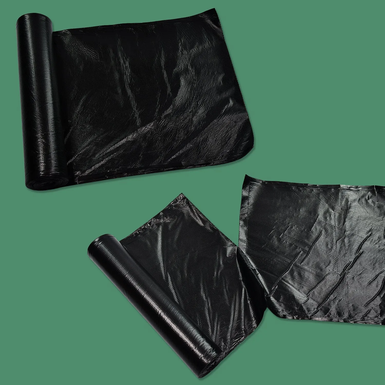 9209 Black 1Roll Garbage Bags / Dustbin Bags / Trash Bags 80x100Cm