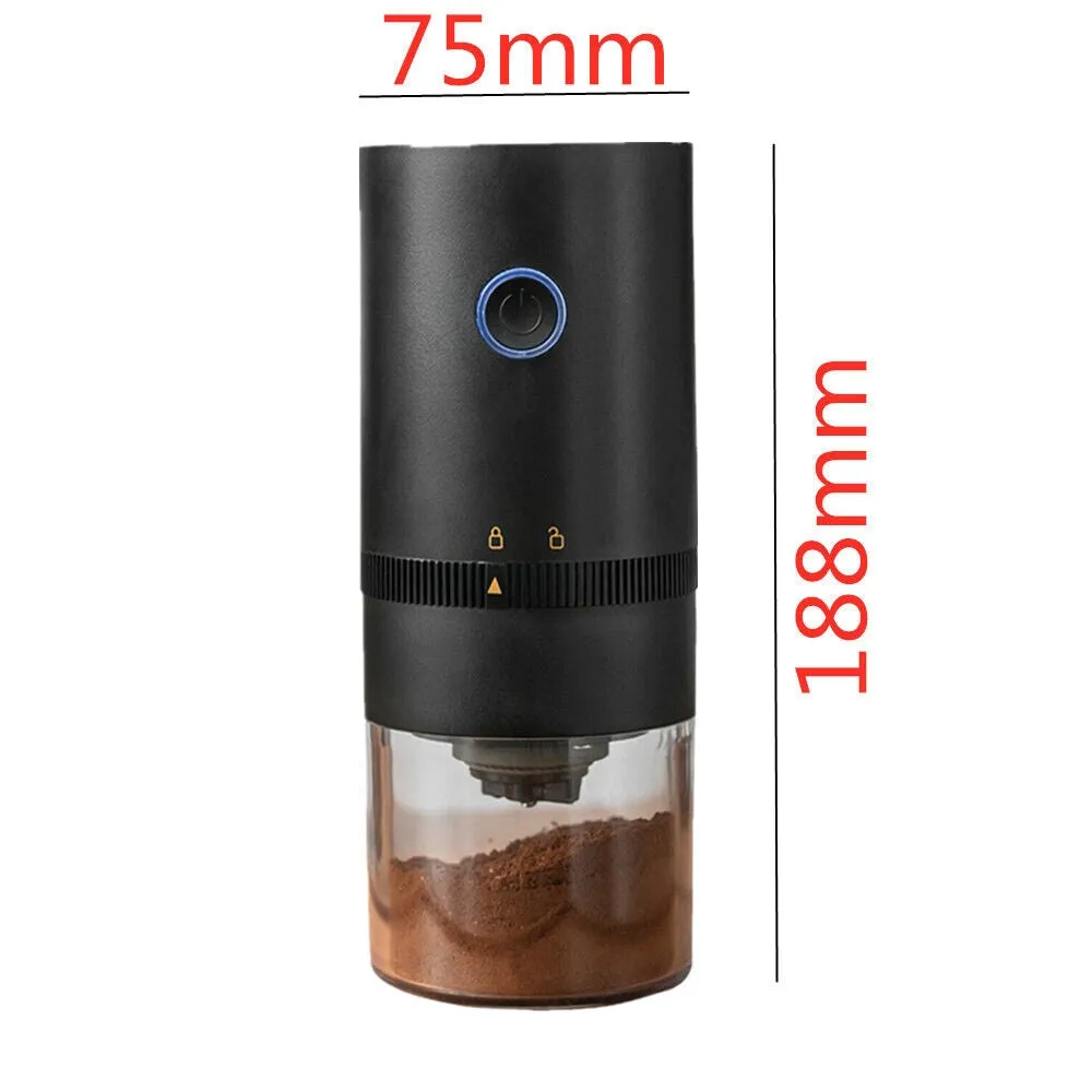 Adjustable Portable Electric Coffee Grinder, Large Battery