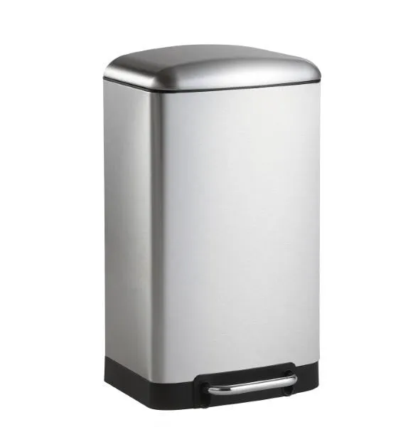 Ashley Rectangular 8-Gallon Trash Can with Soft-Close Lid with FREE Mini Trash Can