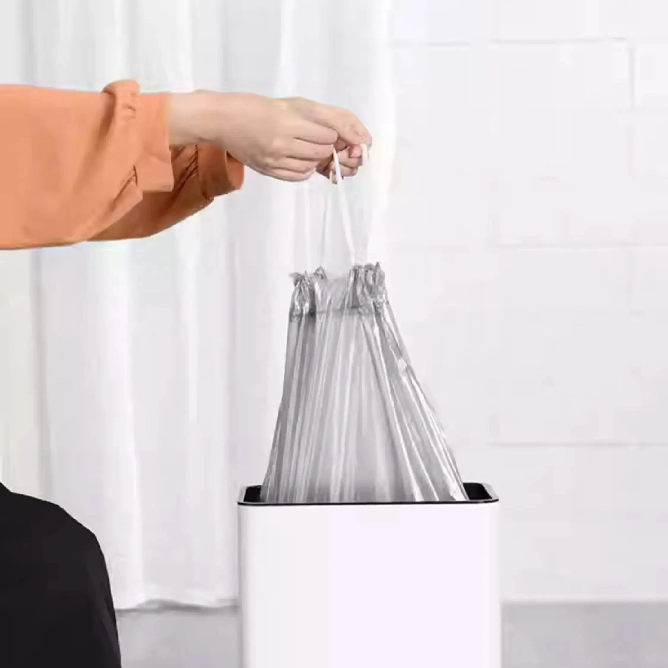 BOBO Extra Strong Drawstring Trash Bags | Tear-Resistant Garbage Bags | Multiple Sizes 3-60L | Durable Waste Disposal Solution