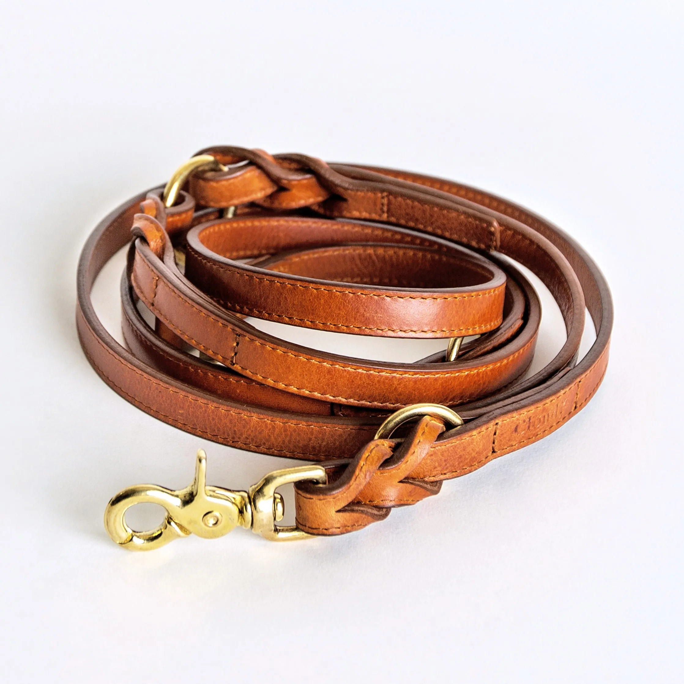 Cloud7: Hyde Park Multiway Dog Leash in Cognac