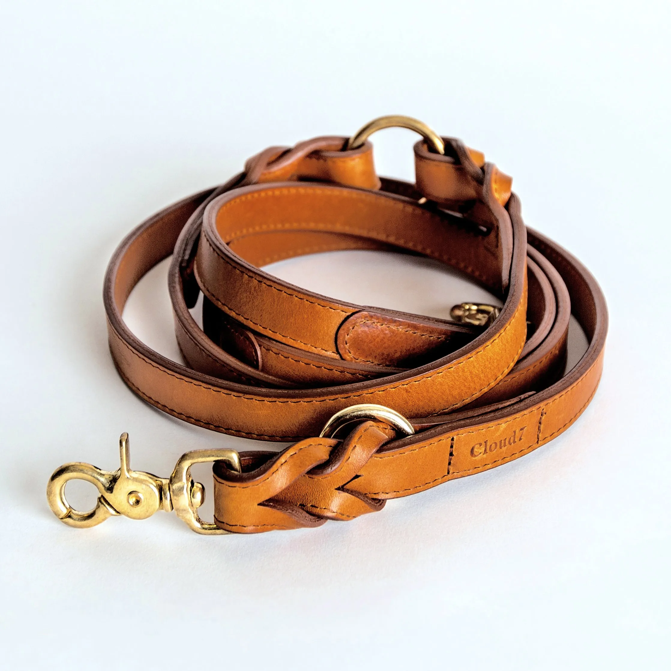 Cloud7: Hyde Park Multiway Dog Leash in Cognac