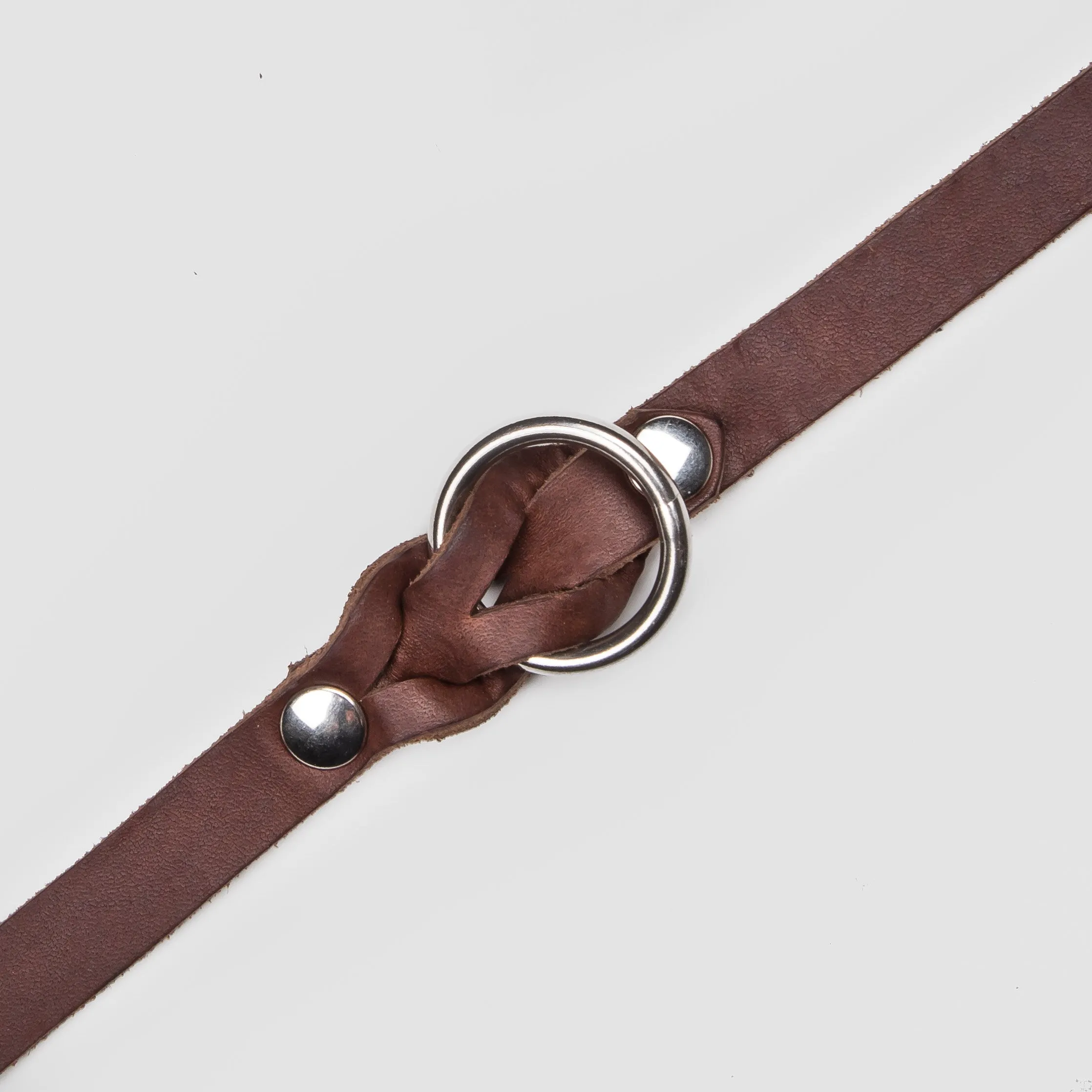 Cloud7: Riverside Park Brown Leather Dog Leash