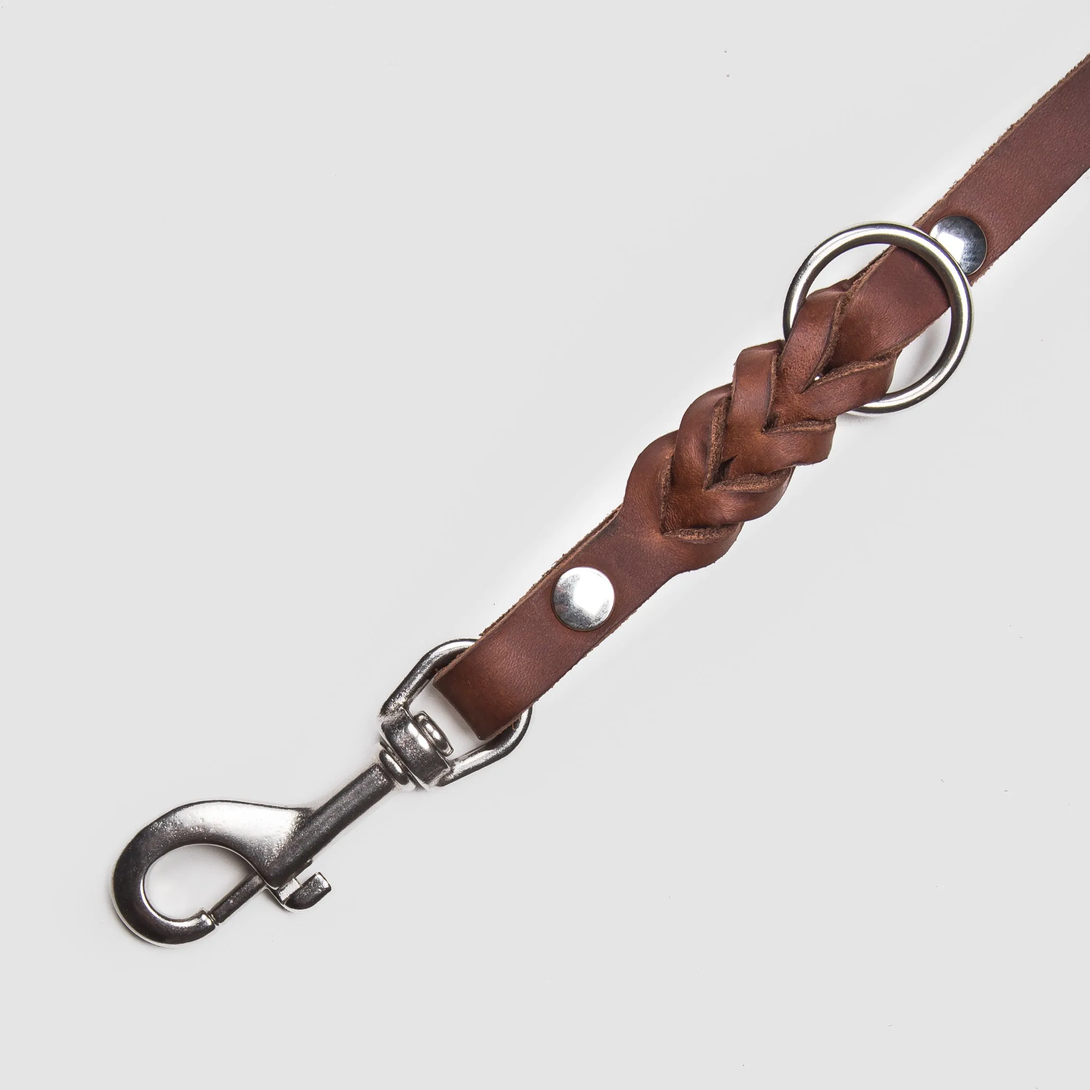 Cloud7: Riverside Park Brown Leather Dog Leash