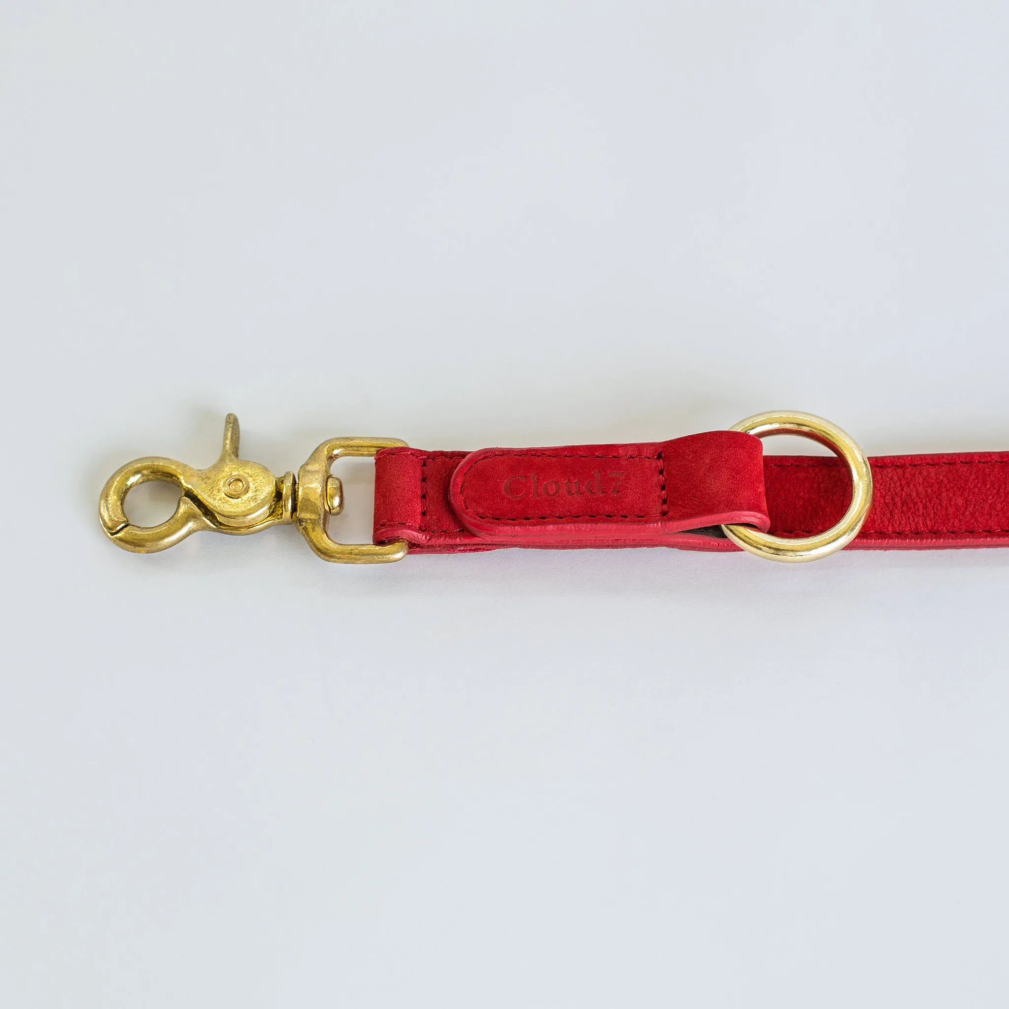 Cloud7: Tiergarten Nubuck Multiway Dog Leash in Cherry Red