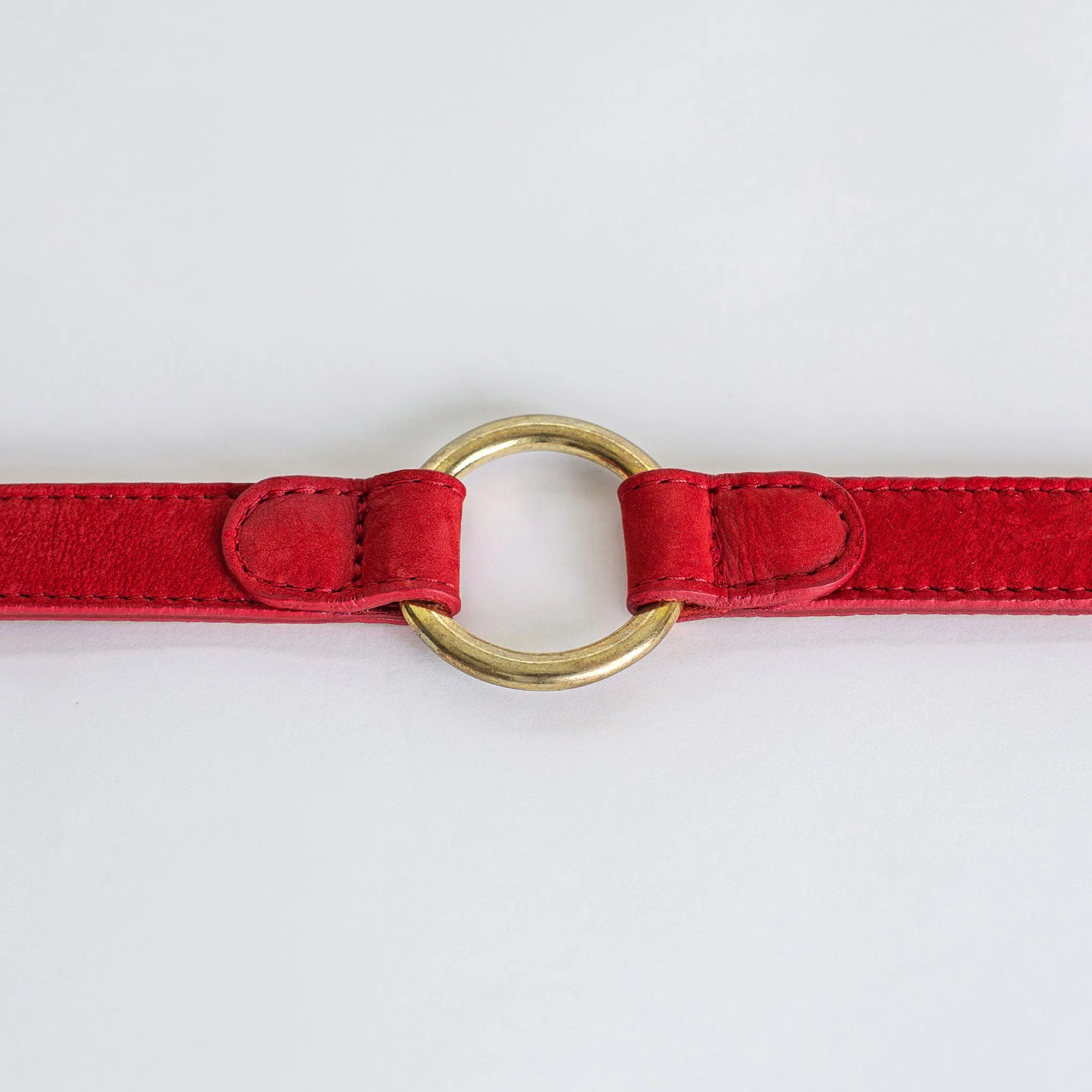 Cloud7: Tiergarten Nubuck Multiway Dog Leash in Cherry Red