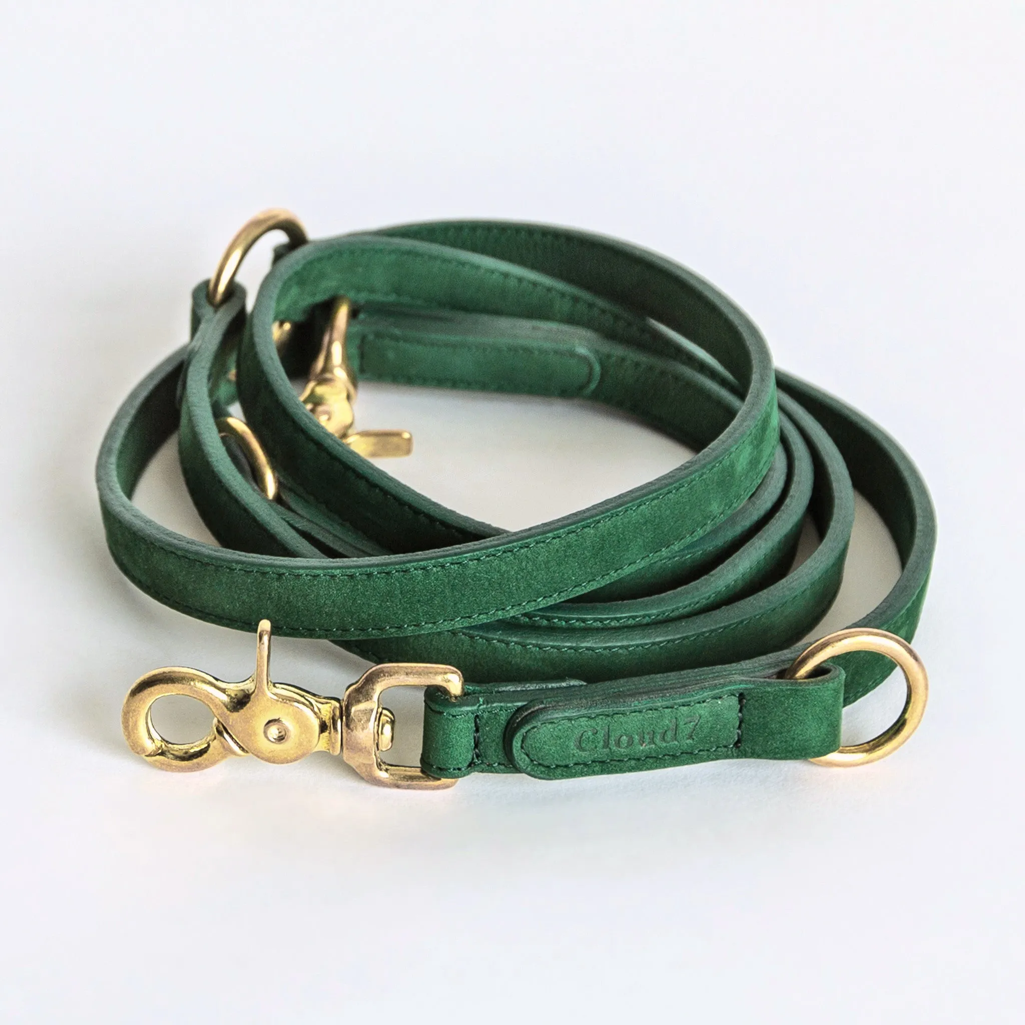 Cloud7: Tiergarten Nubuck Multiway Dog Leash in Green