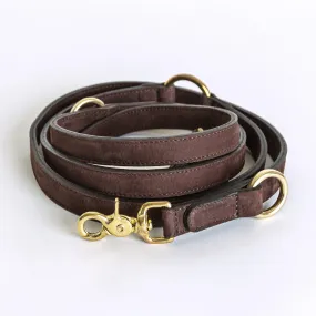 Cloud7: Tiergarten Nubuck Multiway Dog Leash in Mocca