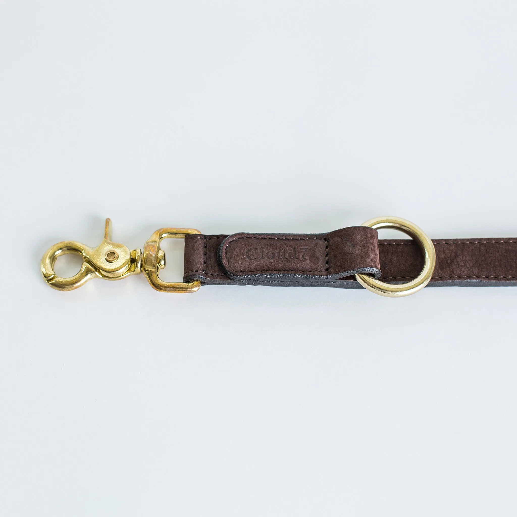 Cloud7: Tiergarten Nubuck Multiway Dog Leash in Mocca