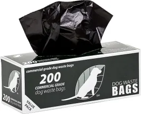 Dog Waste Bags, 200 per box, 10 boxes per case