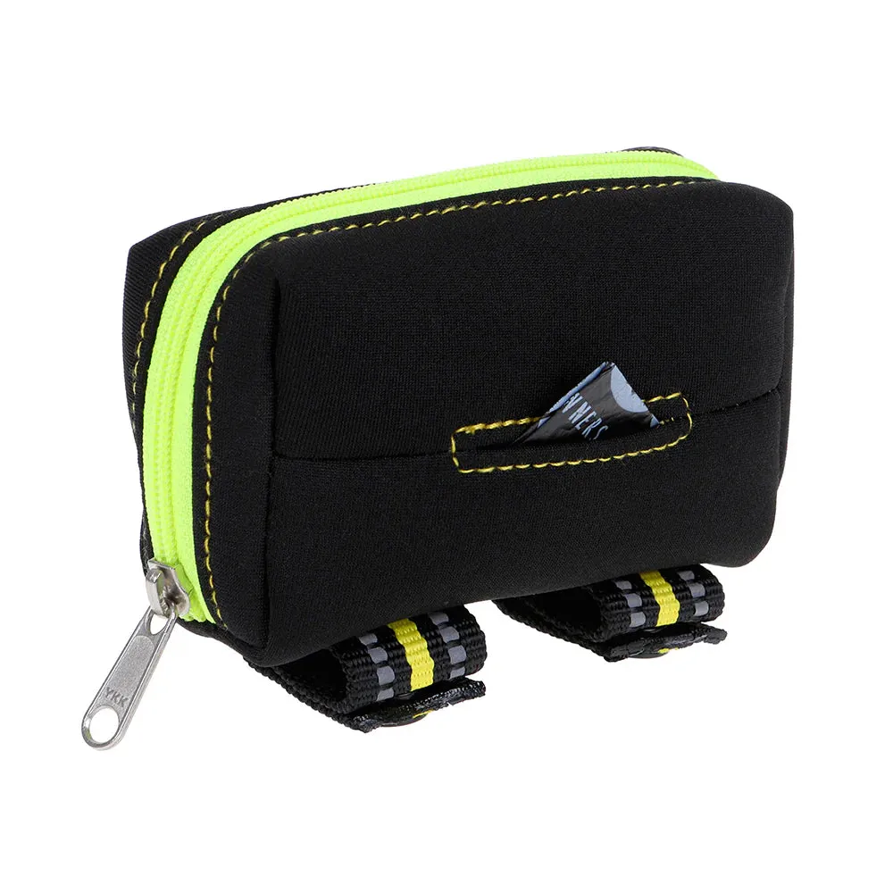 DOOG Walkie Pouch Bolt Neon Black and Yellow Neoprene Poo Bag Holder