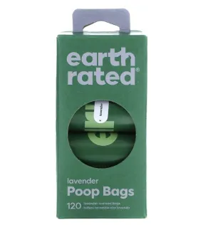 Earth Rated Eco-Friendly Poop Bag Refill for Dogs (120 Lavender Scented Bags, 8 Refill Rolls)