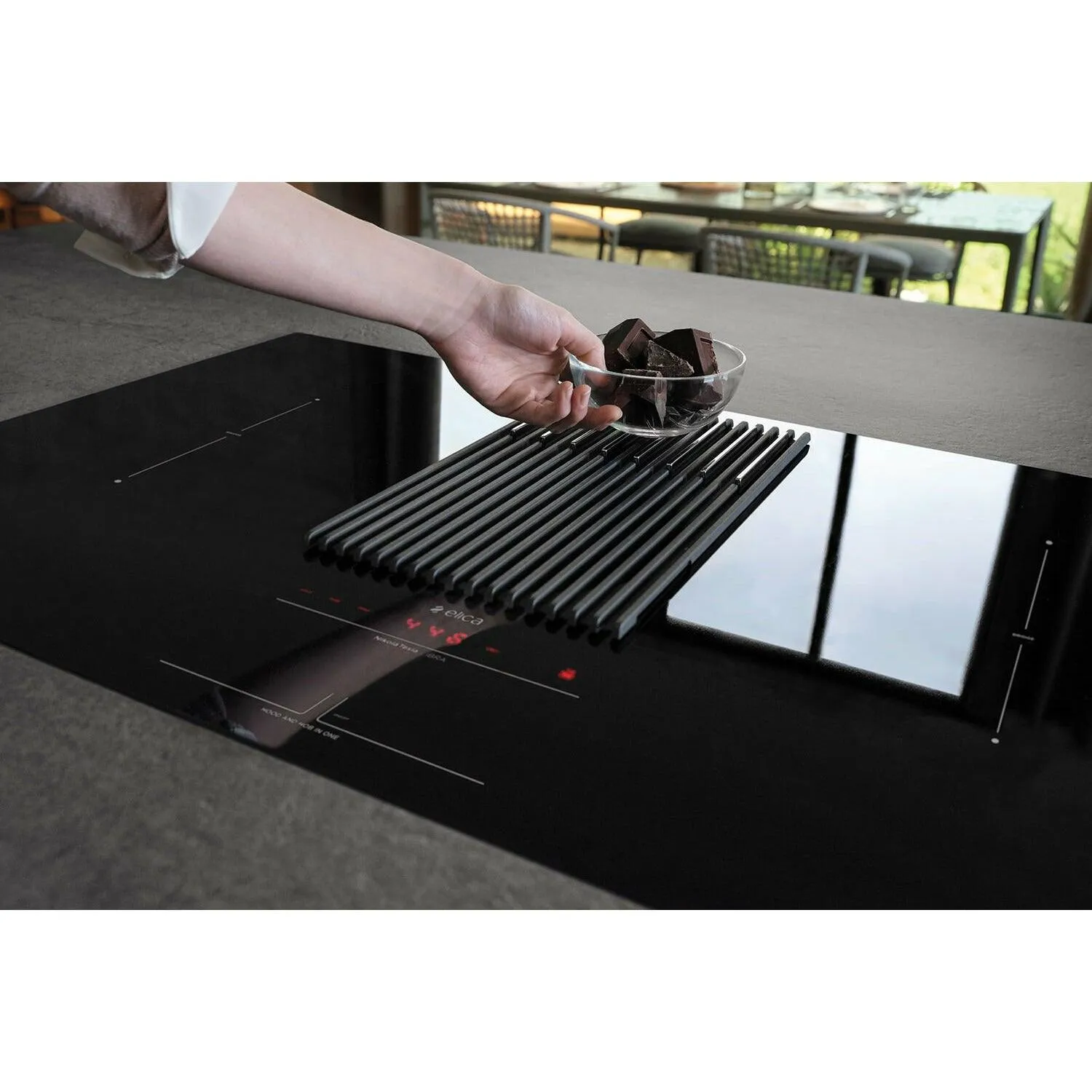 Elica NikolaTesla Libra 83CM Duct-out Induction Hob - Black | NIKOLIBRADUCTBL