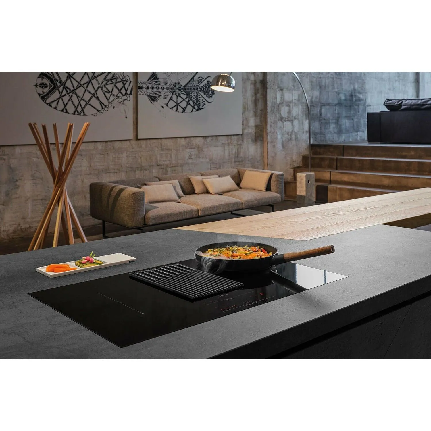 Elica NikolaTesla Libra 83CM Duct-out Induction Hob - Black | NIKOLIBRADUCTBL