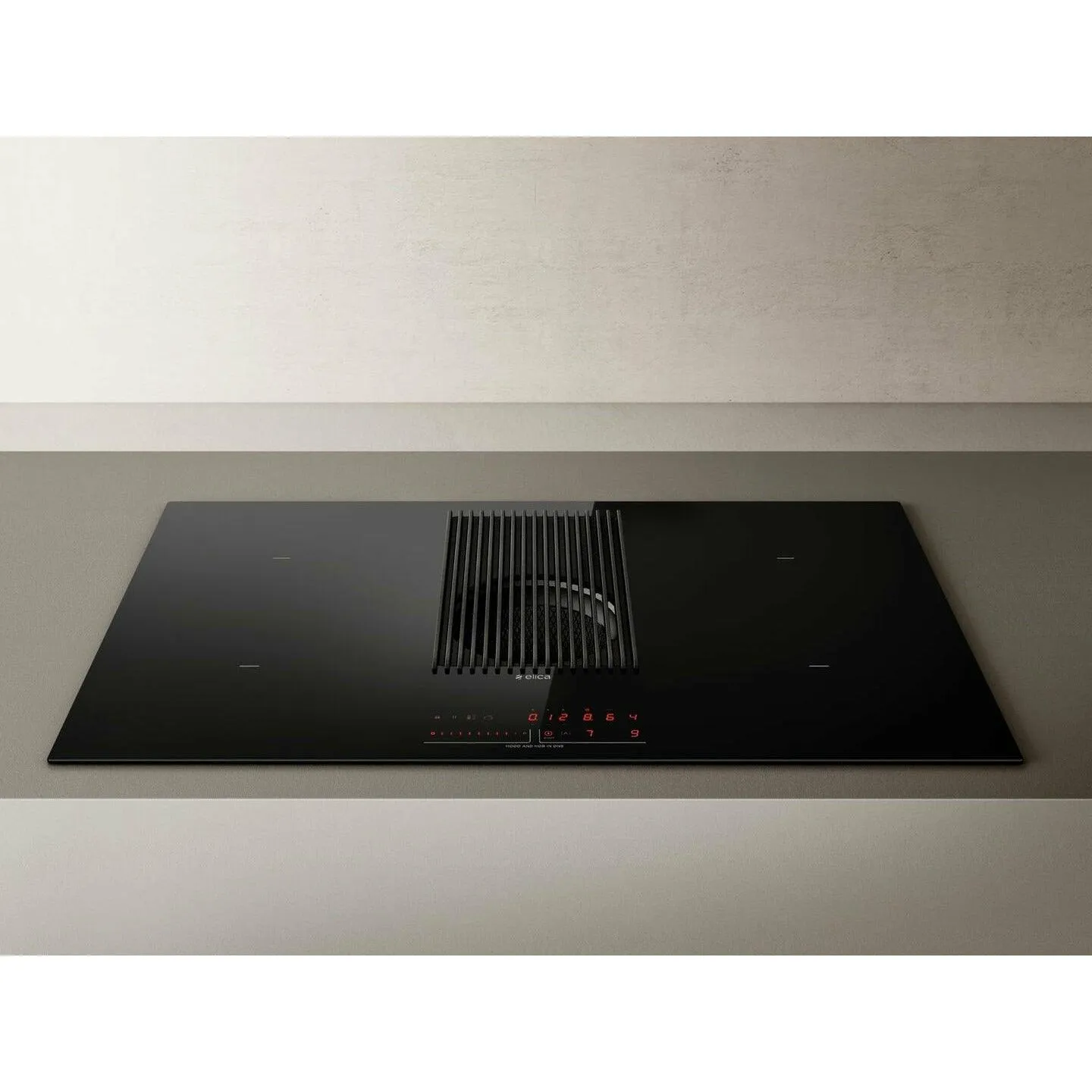 Elica NikolaTesla Prime 83CM Filtering Induction Hob - Black | NIKOPRIMERECYCLEBL