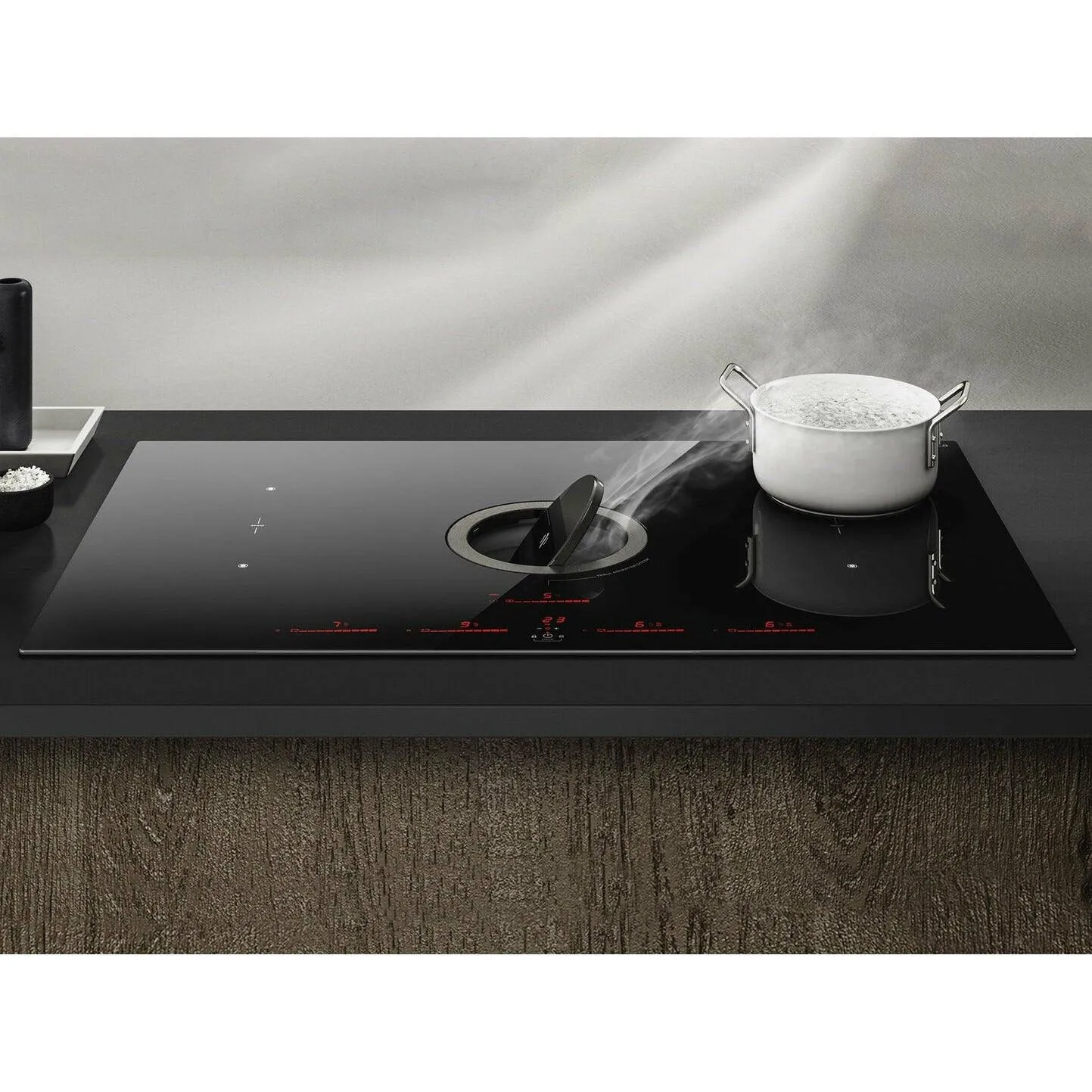 Elica NikolaTesla Switch 83CM Duct-out Induction Hob - Black | NIKOSWITCHDUCTBL