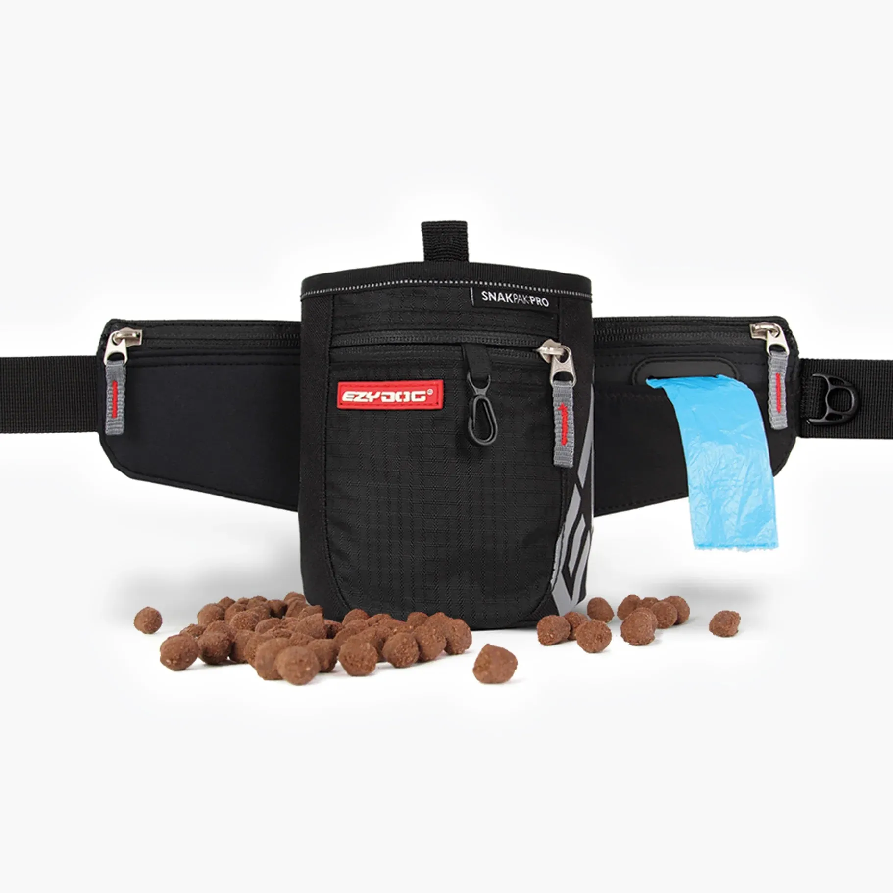 EzyDog SnakPack Pro Treat Training Bag Black