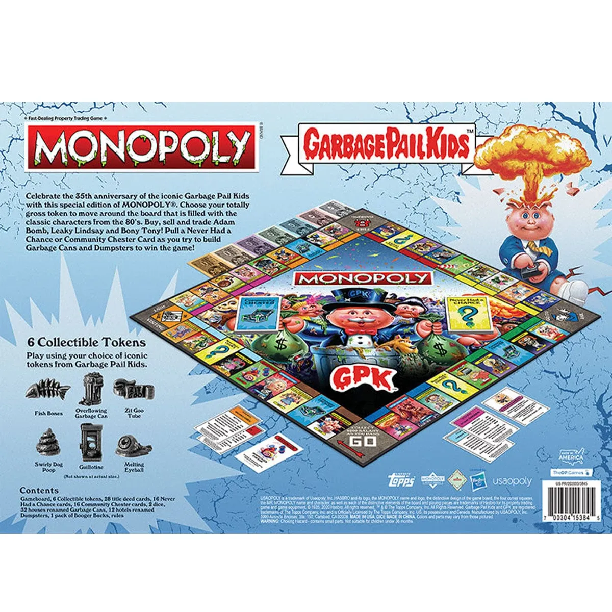 Garbage Pail Kids Monopoly Set by Topps x Hasbro