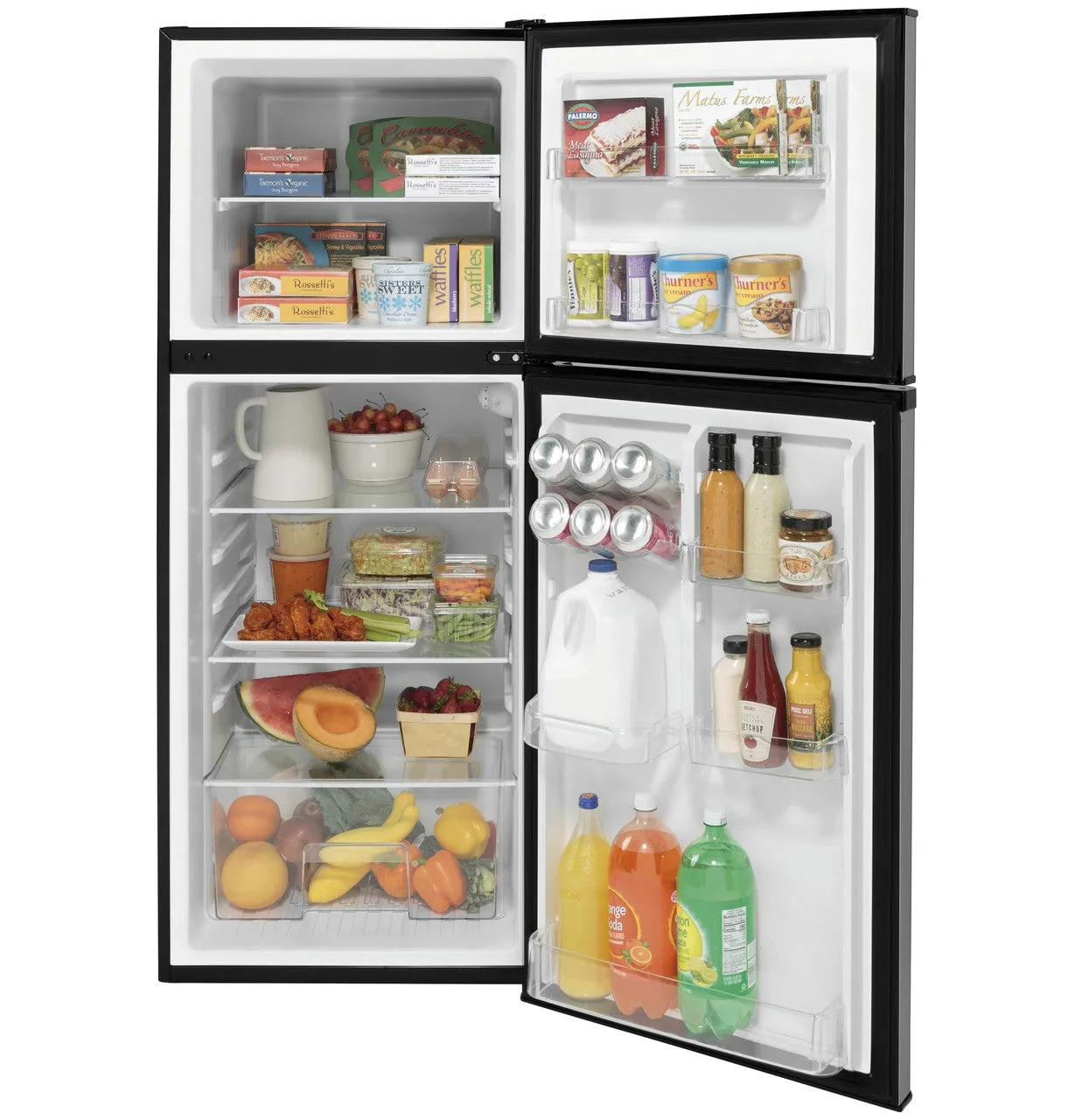 Ge Appliances 9.8 Cu. Ft. 12 Volt DC Power Top-Freezer Refrigerator-Stainless Steel