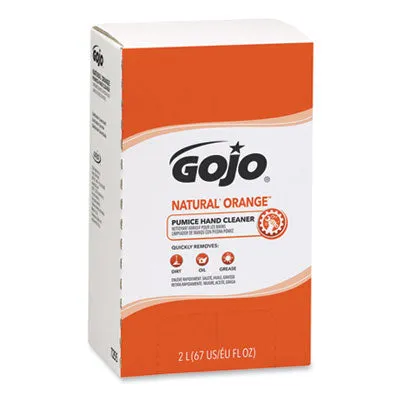 GOJO® Natural Orange Pumice Hand Cleaner (2000 ml Bag-in-Box Refills) - Case of 4