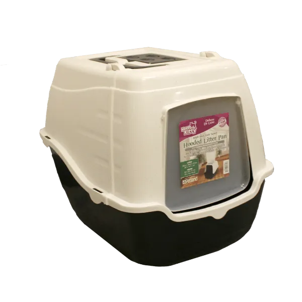 Here Kitty Deluxe High Back Easy Scoop Hooded Litter Pan