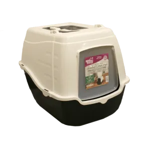 Here Kitty Deluxe High Back Easy Scoop Hooded Litter Pan