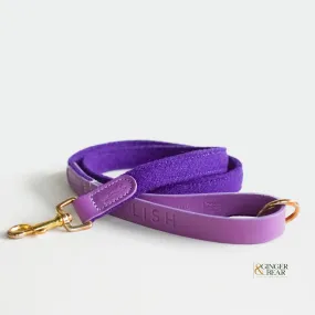 LISH Ada Violet Purple Harris Tweed Dog Lead