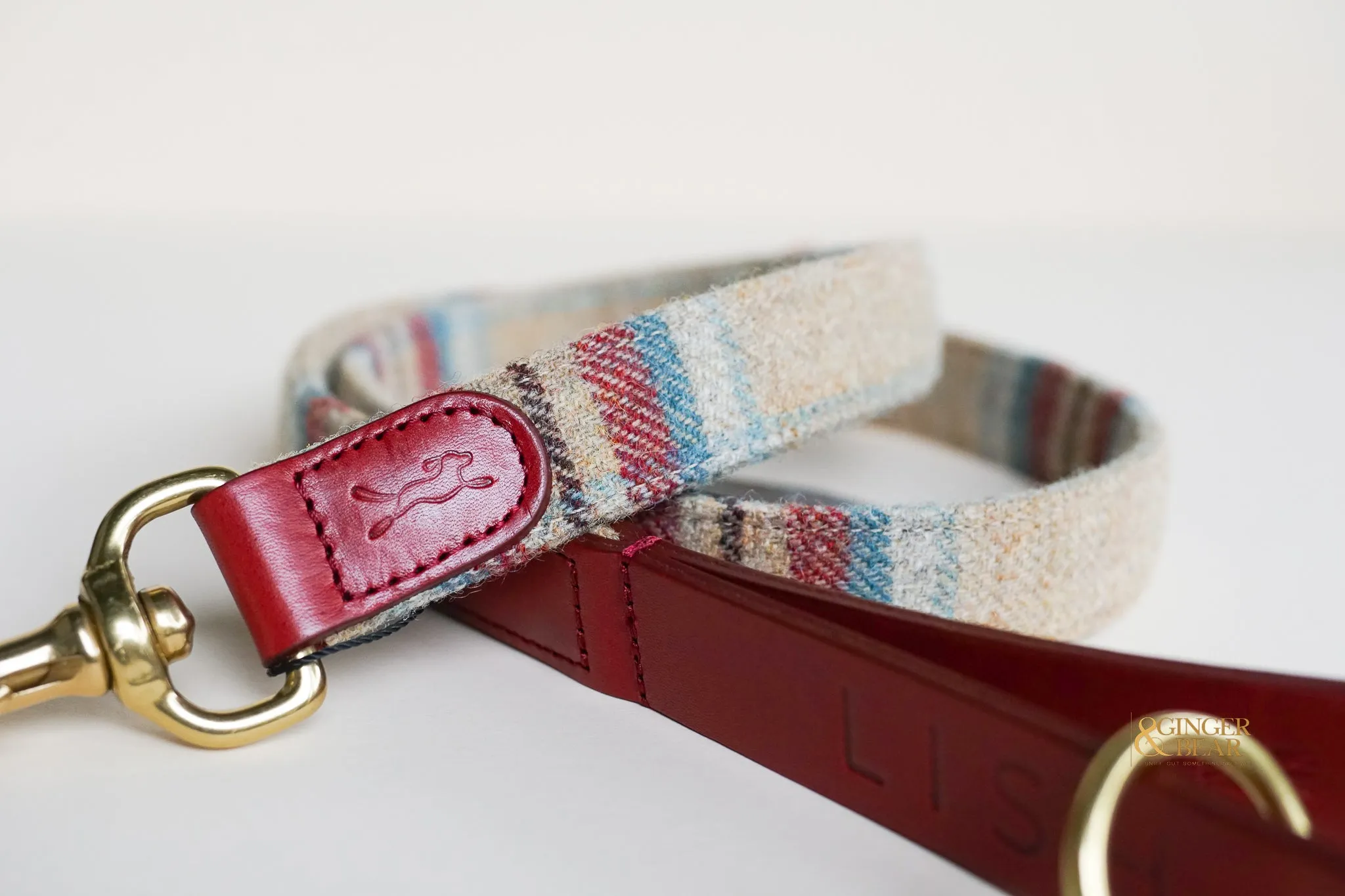 LISH Dixie Tartan Tweed Dog Lead