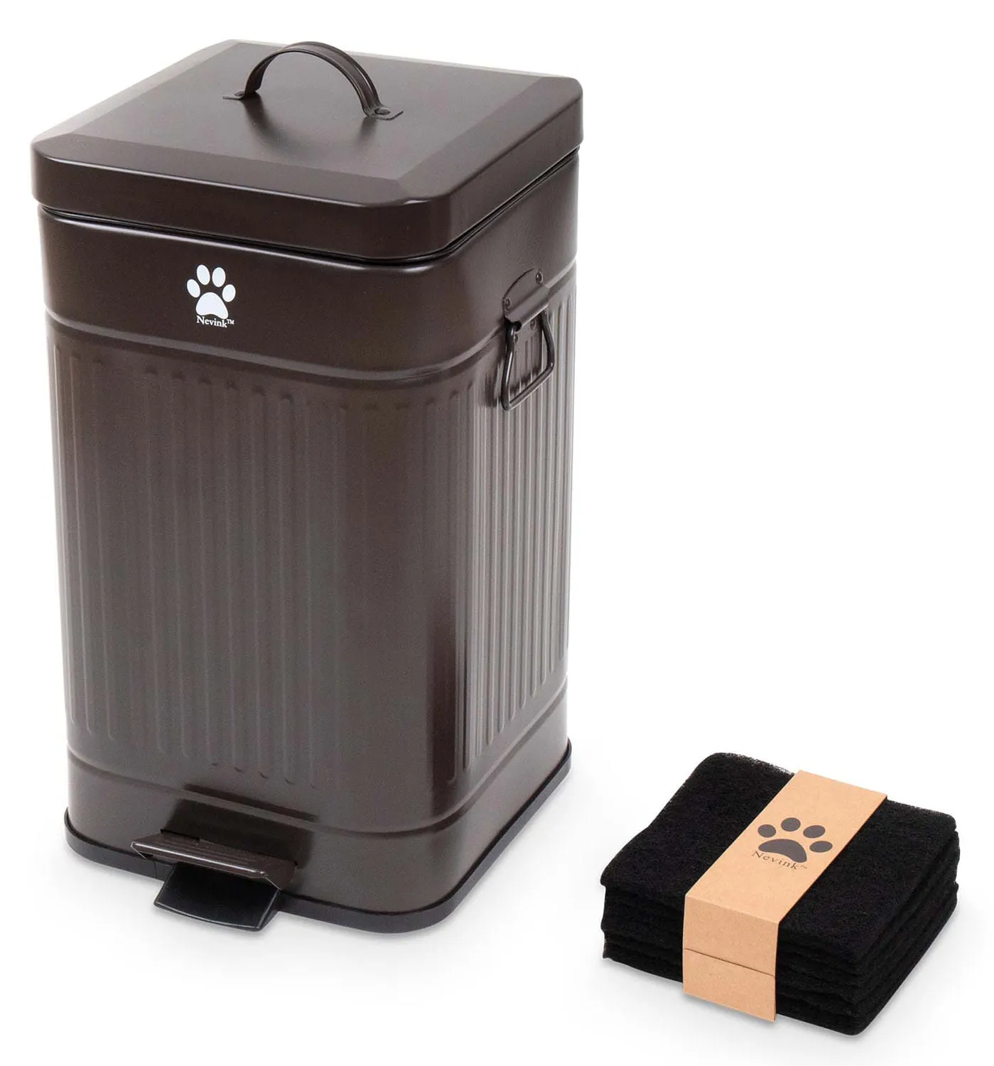 Nevink Dog Poop Trash Can for Outdoors, 12 Liter