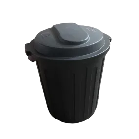 RAVEN Dustbin | Black Bin | Open Top Dustbin | Rubbish Bin | Lid | 60L | Trash Bin