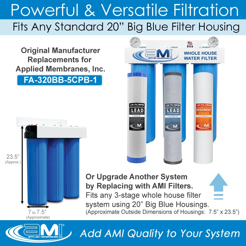 Replacement Filter Pack for Lead Reducing Whole House Water Filter