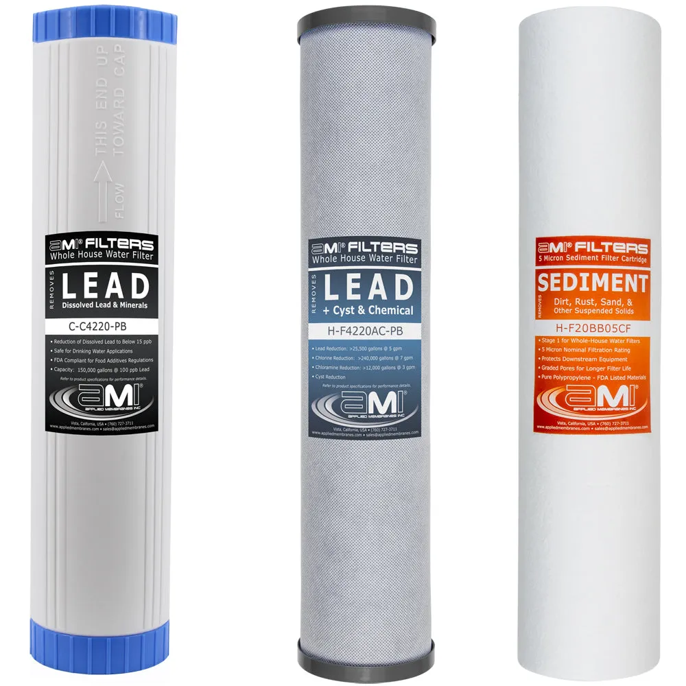 Replacement Filter Pack for Lead Reducing Whole House Water Filter