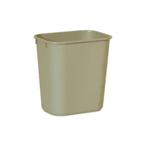 Rubbermaid® 13 Quart Beige Wastebaskets - Case of 12