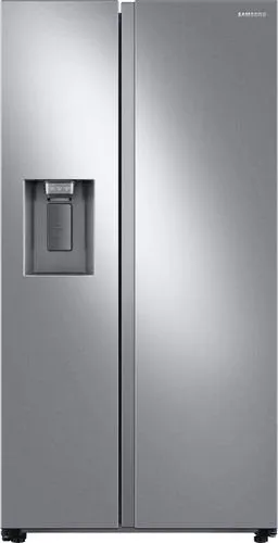 Samsung - 22 Cu. Ft. Side-by-Side Counter-Depth Refrigerator - Stainless steel