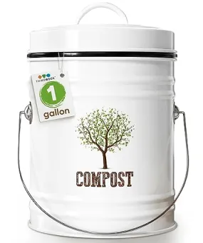 Third Rock Compost Bin Kitchen 1 Gallon Countertop Compost