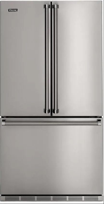 Viking 3 Series 36" 19.8 Cu.Ft Stainless '21 French Door Refrigerator RVFFR336SS