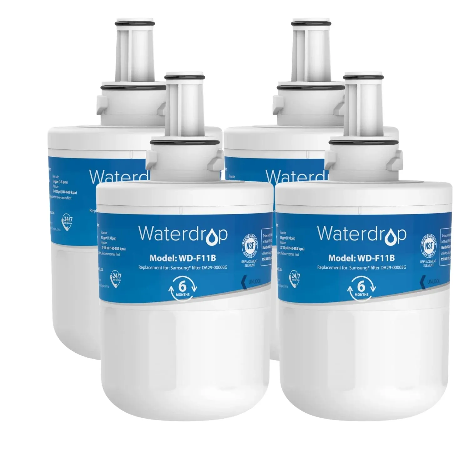 Waterdrop Replacement for Samsung DA29-00003G  Refrigerator Water Filter