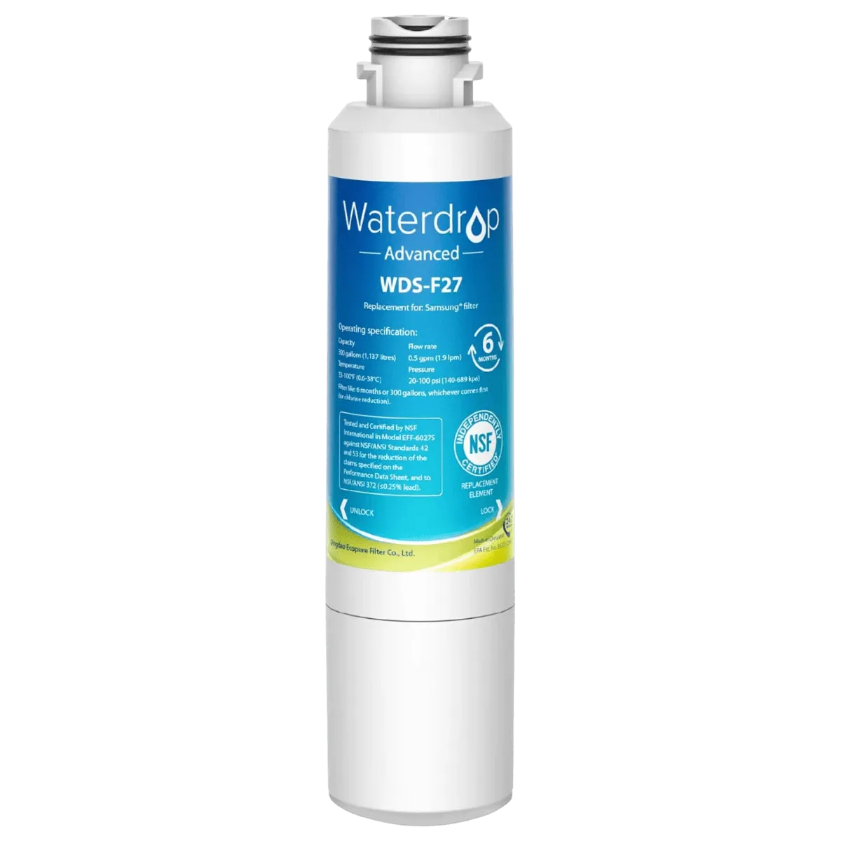 Waterdrop Replacement for Samsung HAF-CIN/EXP Refrigerator Water Filter