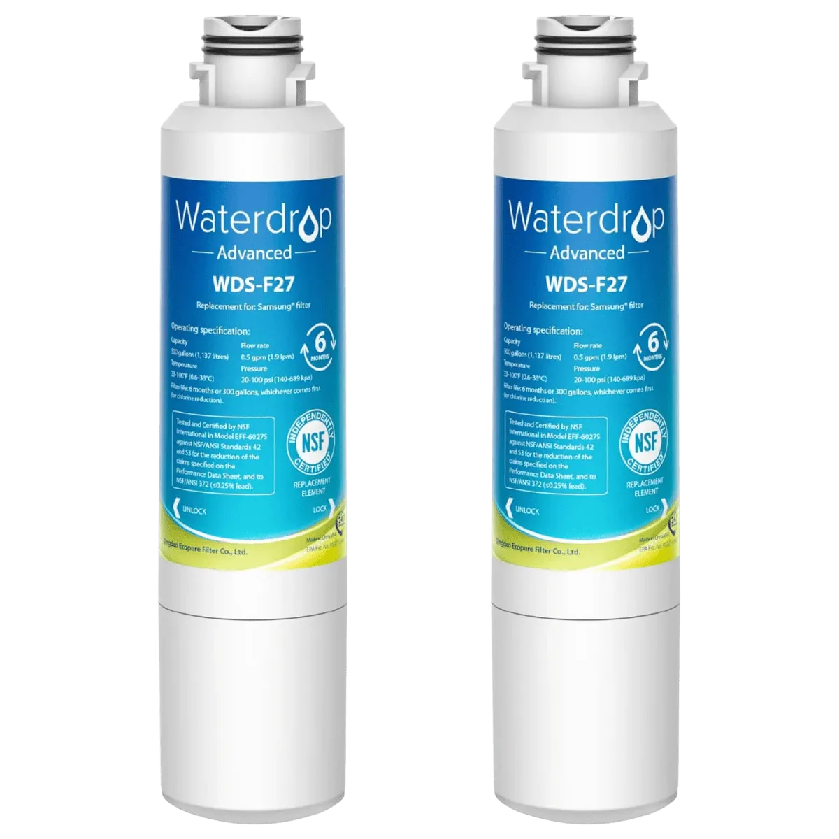 Waterdrop Replacement for Samsung HAF-CIN/EXP Refrigerator Water Filter