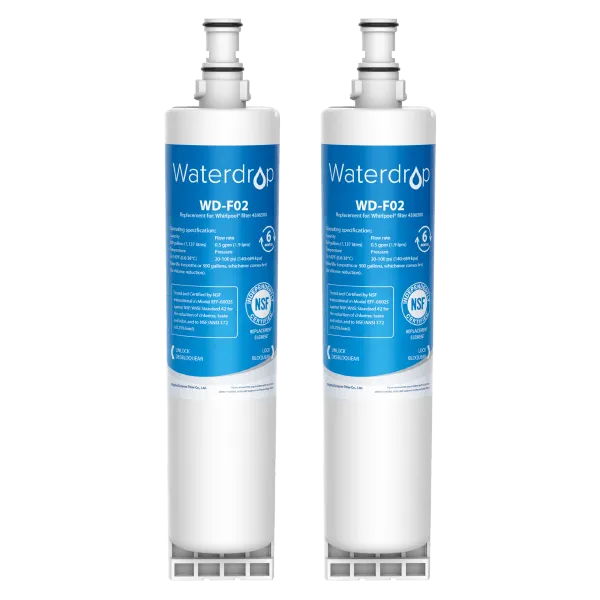 Waterdrop Replacement for Whirlpool ®4396508 4396510 Refrigerator Water Filter, NSF 42, 372